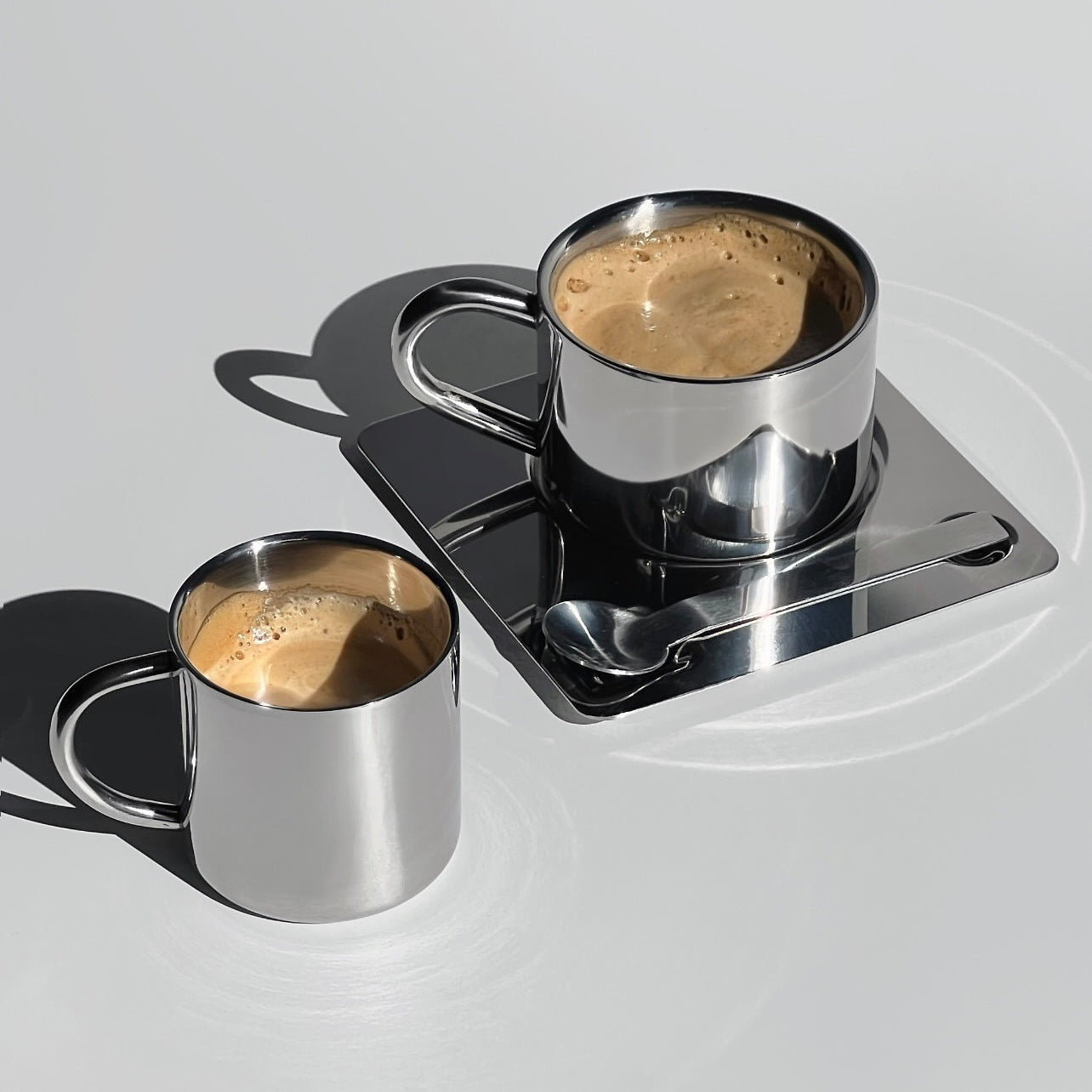 Set de Taza en Acero inox