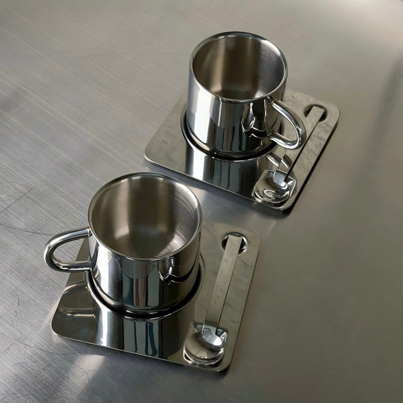 Set de Taza en Acero inox