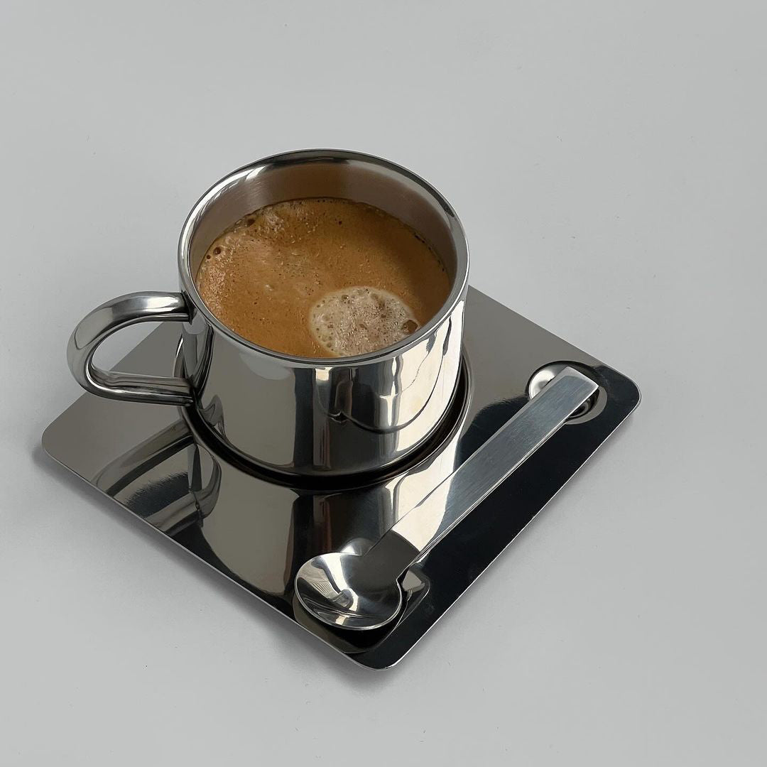 Set de Taza en Acero inox