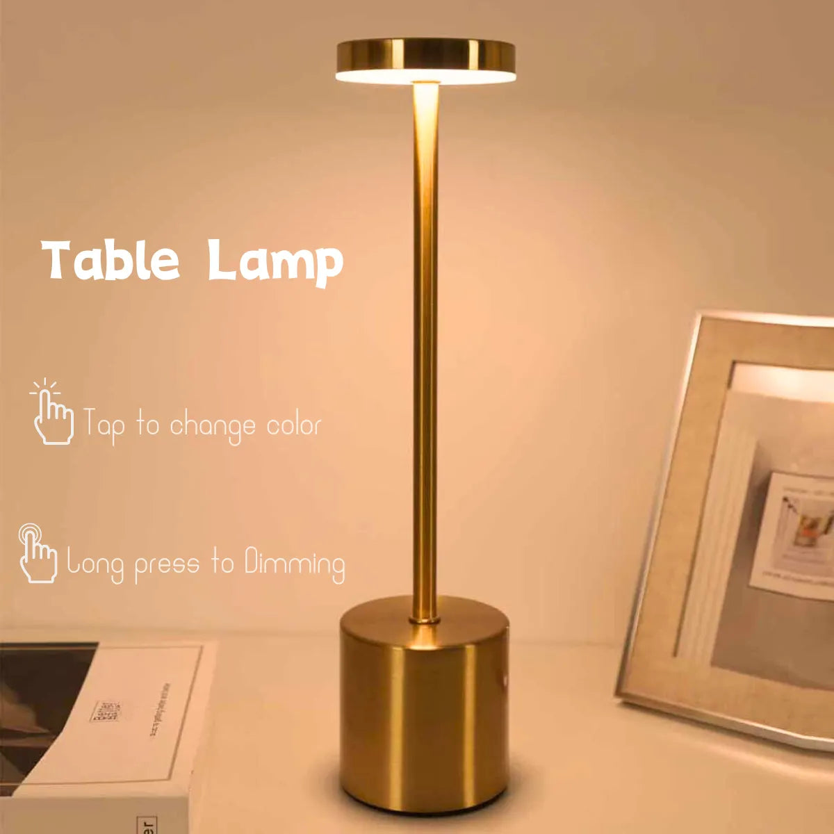 Lámpara LED Elegante y Recargable